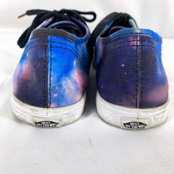 Vans Galaxy Lace Up Skate Shoes Flat Low Top Blue Purple Cosmic Space Canvas 5.5 - Picture 5 of 7
